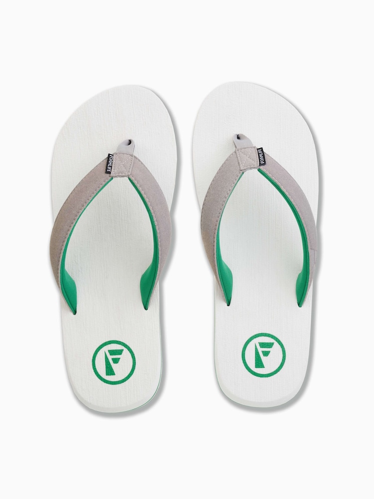 Foamlife White Mens Fresco Flip Flops - Image 2 of 6 Foamlife White Mens Fresco Flip Flops - Image 2 of 6