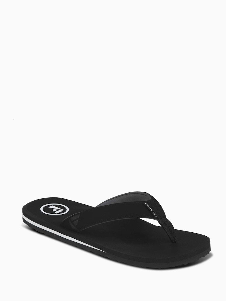 Foamlife Black Mens Tarlan Flip Flops - Image 1 of 6