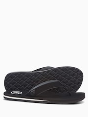 Foamlife Black Mens Tarlan Flip Flops - Image 3 of 6