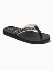 Foamlife Black Womens Yogi Flip Flops - Image 1 of 6