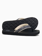 Foamlife Black Womens Yogi Flip Flops - Image 3 of 6