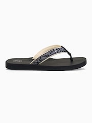 Foamlife Black Womens Yogi Flip Flops - Image 4 of 6