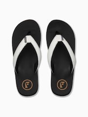 Foamlife Black Womens Yogi Flip Flops - Image 8 of 12
