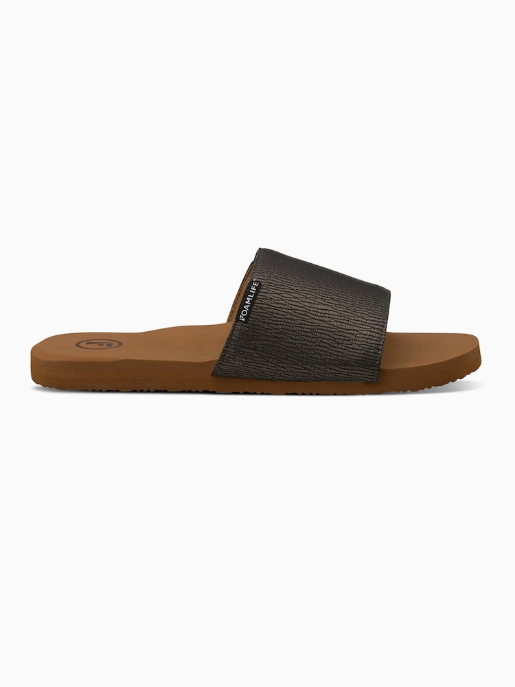 Foamlife Brown Womens Seales Slide Earth Sliders - Image 1 of 3