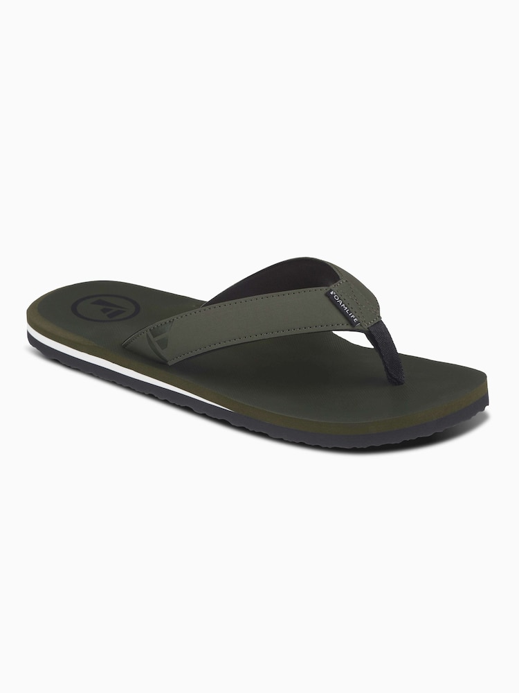 Foamlife Green Mens Tarlan Flip Flops - Image 1 of 6