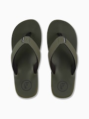 Foamlife Green Mens Tarlan Flip Flops - Image 2 of 6