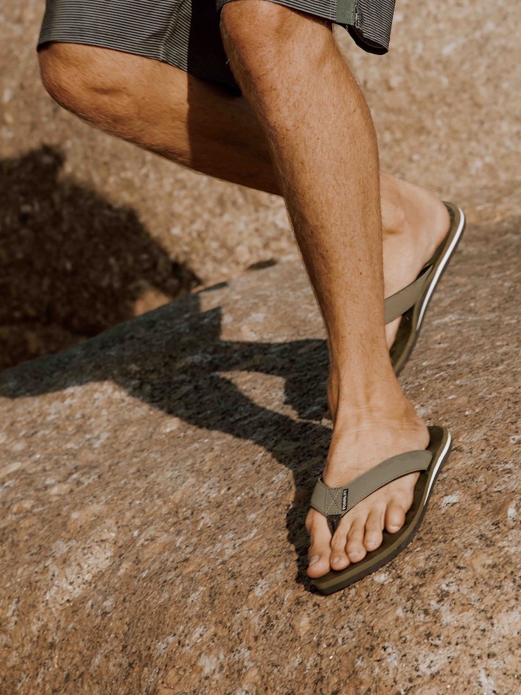 Foamlife Green Mens Tarlan Flip Flops - Image 6 of 6