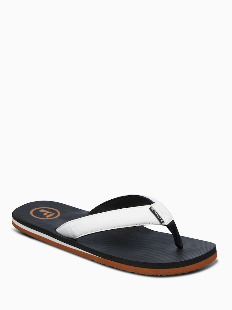 أسود - Foamlife Mens Traa-SC Flip Flops - صورة 1 من 6 أسود - Foamlife Mens Traa-SC Flip Flops - صورة 1 من 6