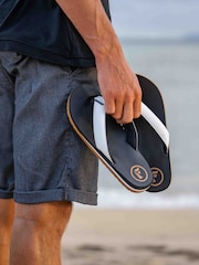 Foamlife Black Mens Traa-SC Flip Flops - Image 6 of 6