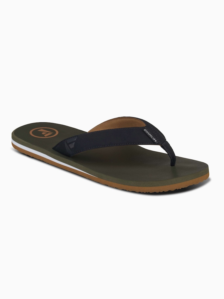 Foamlife Green Mens Traa-SC Flip Flops - Image 1 of 5