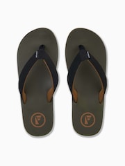 Foamlife Green Mens Traa-SC Flip Flops - Image 2 of 5