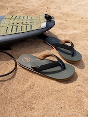 Foamlife Green Mens Traa-SC Flip Flops - Image 5 of 5