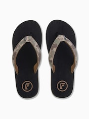 Foamlife Black Mens Pampa Artist Series Flip Flops - Image 2 of 5