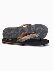 Foamlife Black Mens Pampa Artist Series Flip Flops - Image 3 of 5