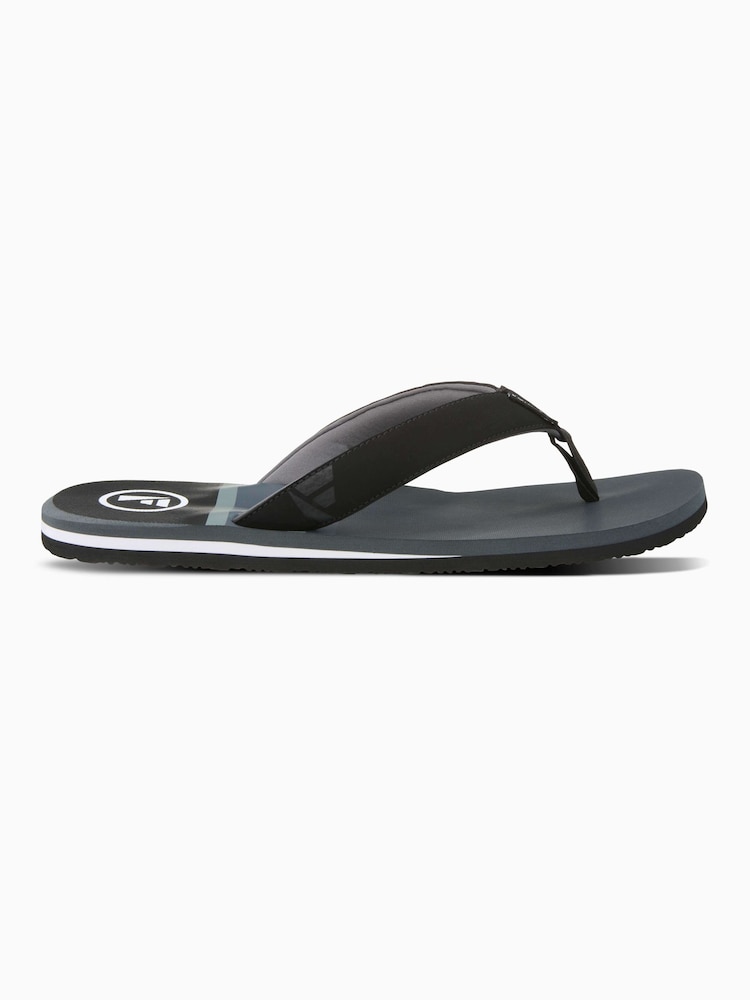 Foamlife Grey Mens Rullen-SC Flip Flops - Image 1 of 4
