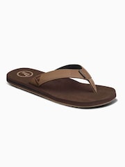 Foamlife Brown Mens Seales Earth Flip Flops - Image 1 of 2