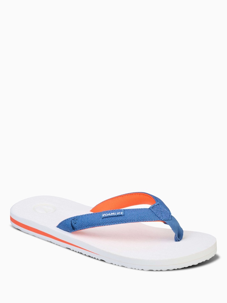 Foamlife White Sully Flip Flops - Image 1 of 6