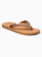 Foamlife Dark Brown Womens Seales SC Flip Flops - Image 1 of 5