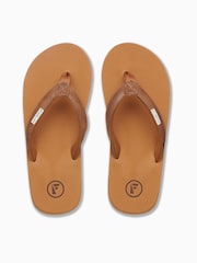Foamlife Dark Brown Womens Seales SC Flip Flops - Image 2 of 5