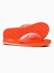 Foamlife Orange Marl Womens Lixi Flip Flops - Image 3 of 6