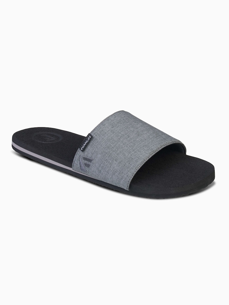 Foamlife Black Mens Sharrp Slide Sliders - Image 1 of 5
