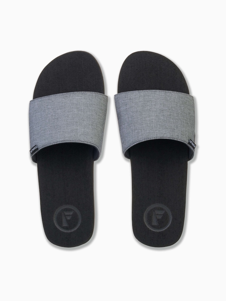 Foamlife Black Mens Sharrp Slide Sliders - Image 2 of 5
