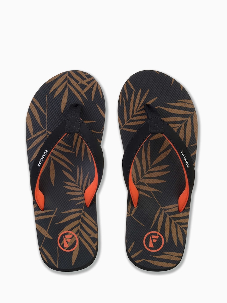 Foamlife Black Womens Zikat-SC Flip Flops - Image 2 of 6