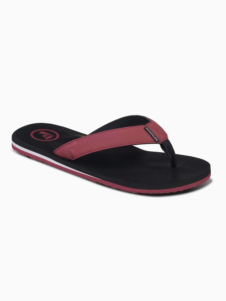 Foamlife Red Mens Traa-SC Flip Flops - Image 1 of 5