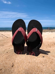 Foamlife Red Mens Traa-SC Flip Flops - Image 5 of 5