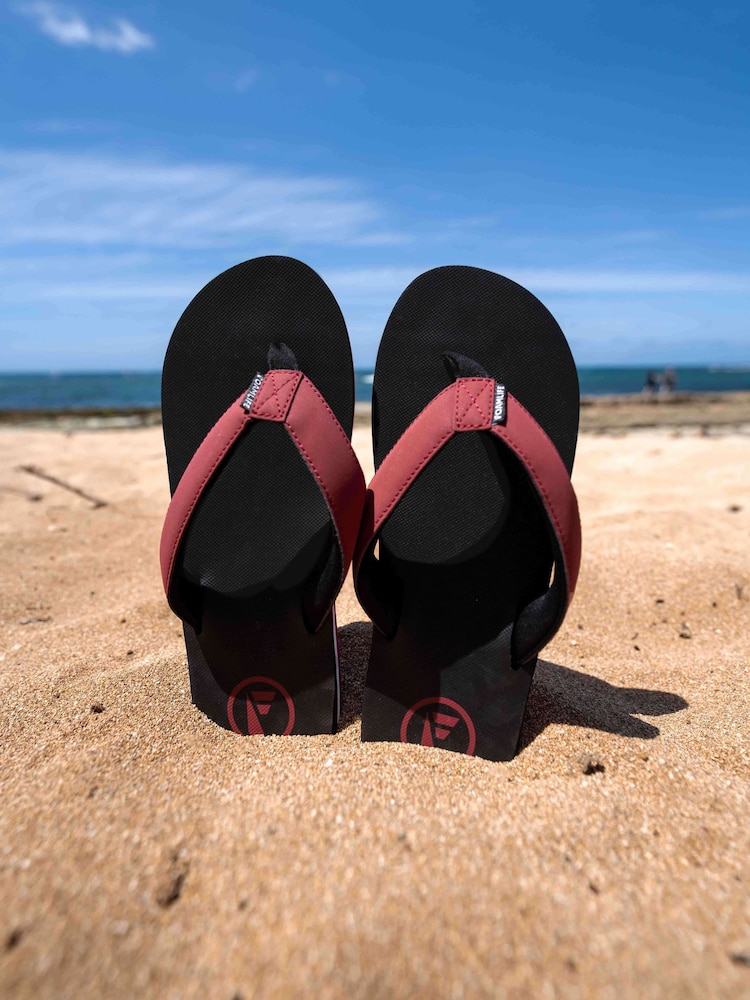 Foamlife Red Mens Traa-SC Flip Flops - Image 5 of 5