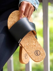 Foamlife Brown Womens Goldie Slide Earth Brown Sliders - Image 6 of 6