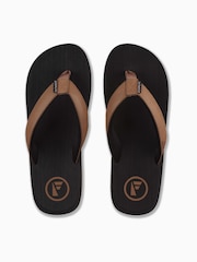 Foamlife Black Mens Seales Flip Flops - Image 2 of 5
