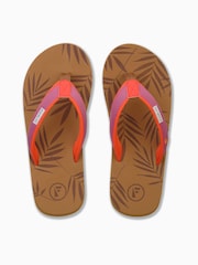 Foamlife Brown Womens Harts Flip Flops - Image 2 of 7