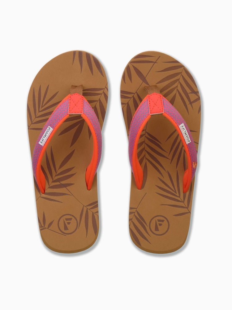 Foamlife Brown Womens Harts Flip Flops - Image 2 of 7