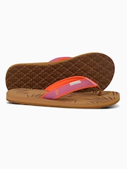 Foamlife Brown Womens Harts Flip Flops - Image 3 of 7