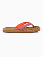 Foamlife Brown Womens Harts Flip Flops - Image 4 of 7