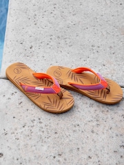 Foamlife Brown Womens Harts Flip Flops - Image 7 of 7