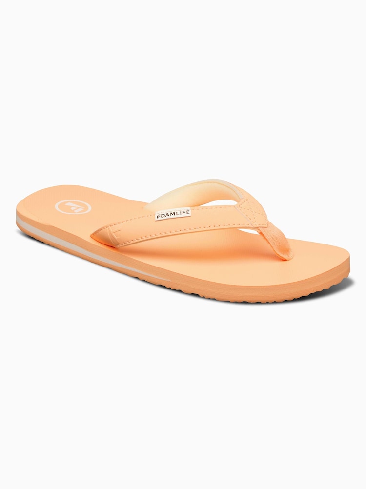 Foamlife Orange Womens Lixi Flip Flops - Image 1 of 6