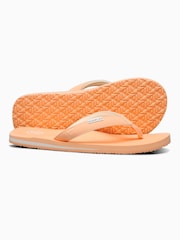 Foamlife Orange Womens Lixi Flip Flops - Image 3 of 6