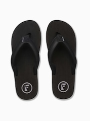 Foamlife Black Denim Mens Seales Flip Flops - Image 2 of 6