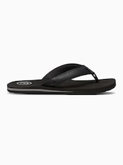Foamlife Black Denim Mens Seales Flip Flops - Image 4 of 6