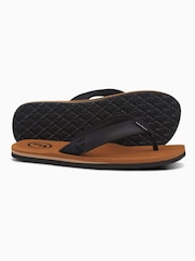 Foamlife Brown Mens Seales Flip Flops - Image 3 of 6