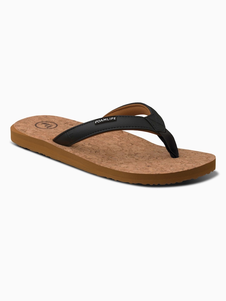 Foamlife Brown Womens Goldie Earth Flip Flops - Image 1 of 6 Foamlife Brown Womens Goldie Earth Flip Flops - Image 1 of 6