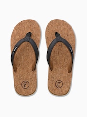 Foamlife Brown Womens Goldie Earth Flip Flops - Image 3 of 6