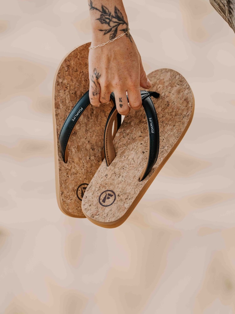 Foamlife Brown Womens Goldie Earth Flip Flops - Image 6 of 6