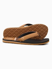 Foamlife Brown Mens Rullen-SC Flip Flops - Image 3 of 6