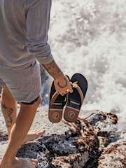 Foamlife Brown Mens Rullen-SC Flip Flops - Image 6 of 6