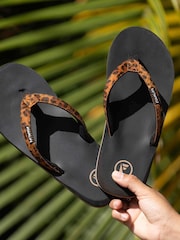 Foamlife Black Womens Selene Flip Flops - Image 2 of 2