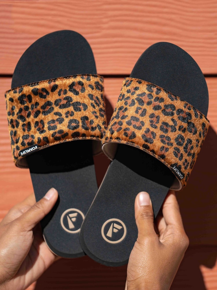 Foamlife Black Womens Selene Slide Sliders - Image 1 of 6