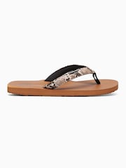 Foamlife Brown Womens Selene Flip Flops - Image 2 of 6